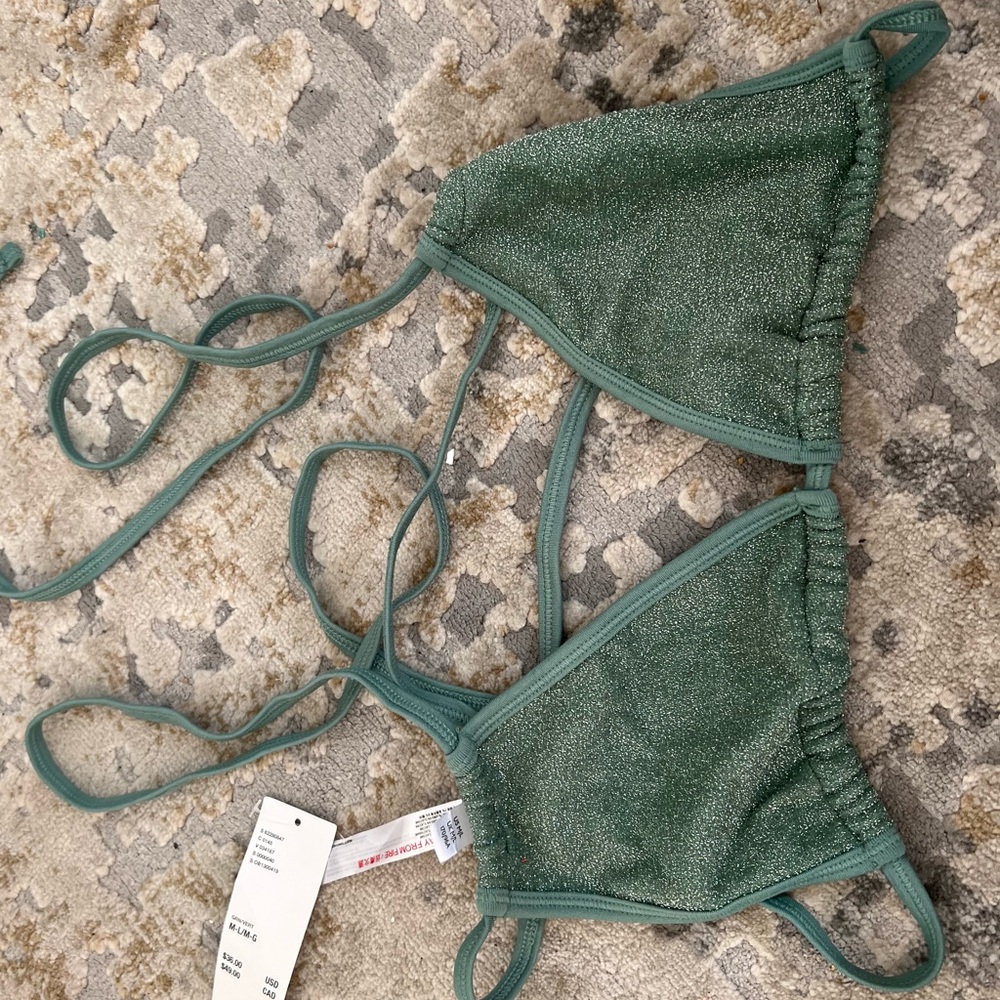Sparkly urban outfitters bikini top